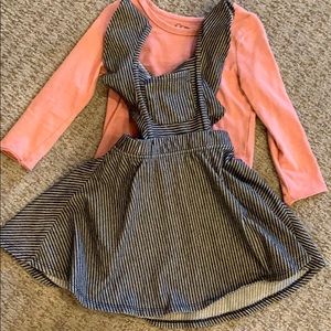 Pinafore dress set